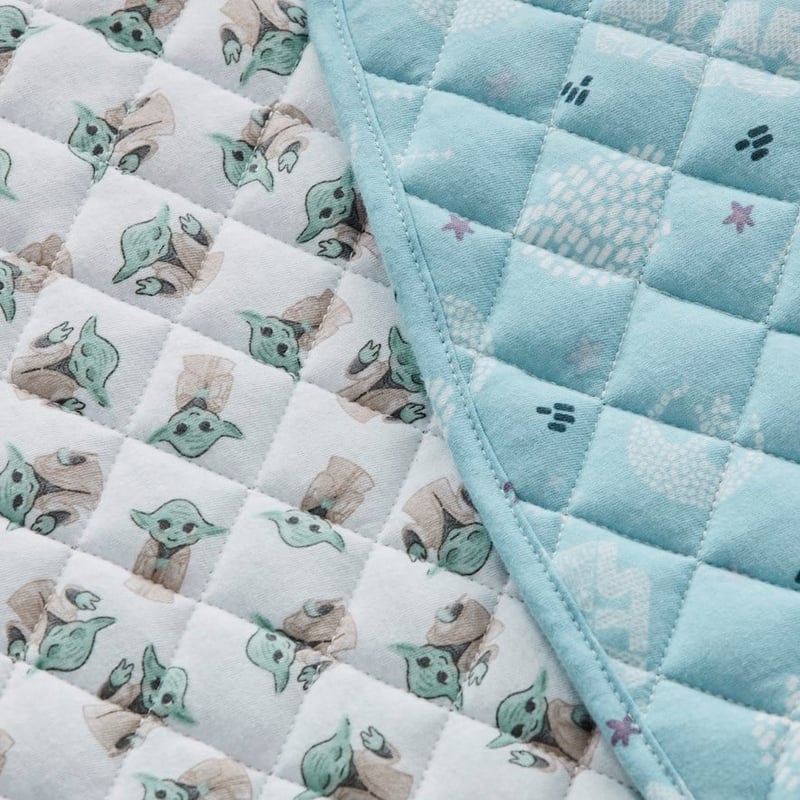 Star Wars Quilted Jersey White Yoda Play Mat