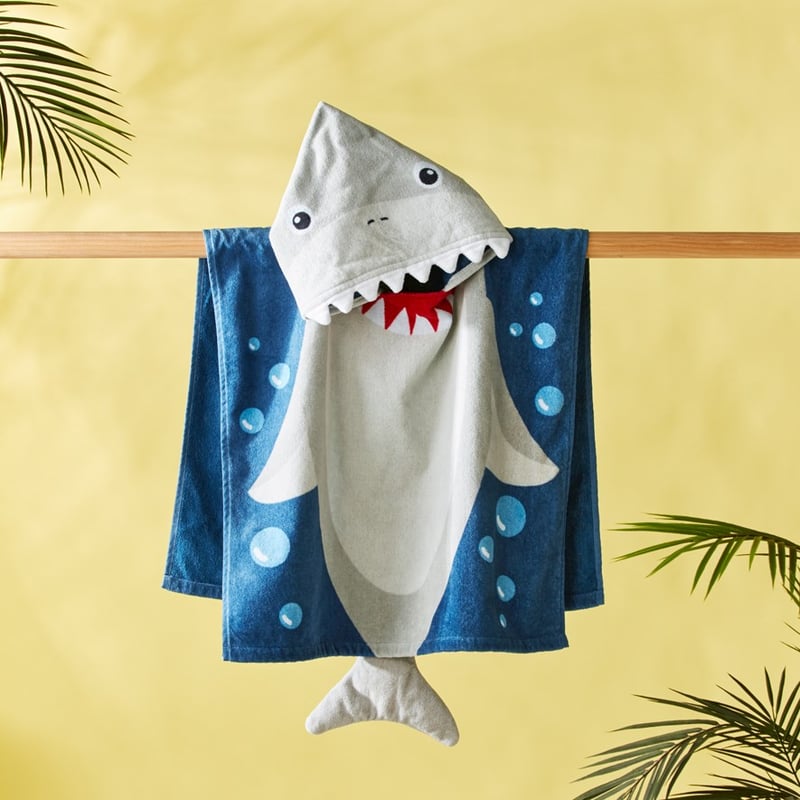 Shark Small Beach Hooded Towel