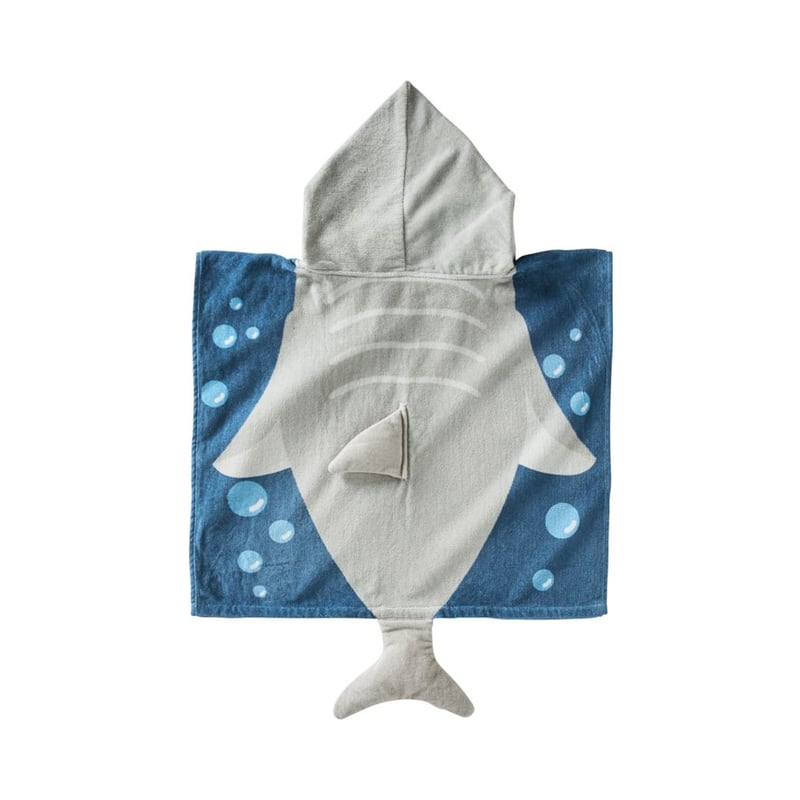 Shark Small Beach Hooded Towel