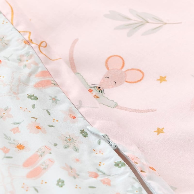 Ballet Friends Lotus Pink Cot Quilt Cover Set