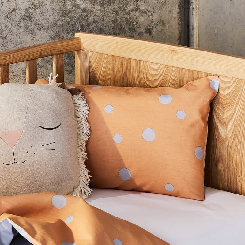 Mark Tuckey Polka Clay Organic Cot Quilt Cover Set