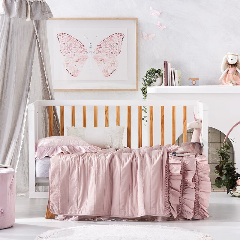 Coverlet Collection Cot Pink 