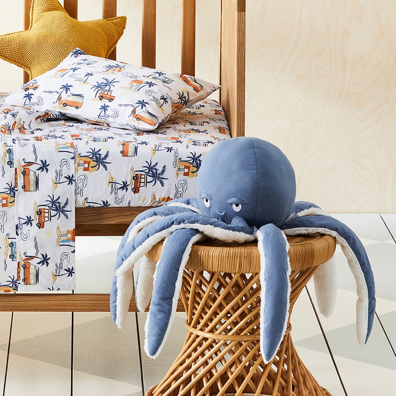 Smilie Blue Octopus Sea Toy