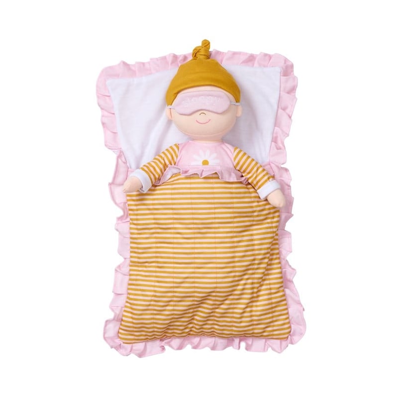 Goodnight Sleep Tight Pink Daisy Dollie Doll
