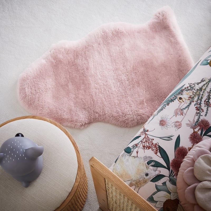 Blush Pink Sheep Skin