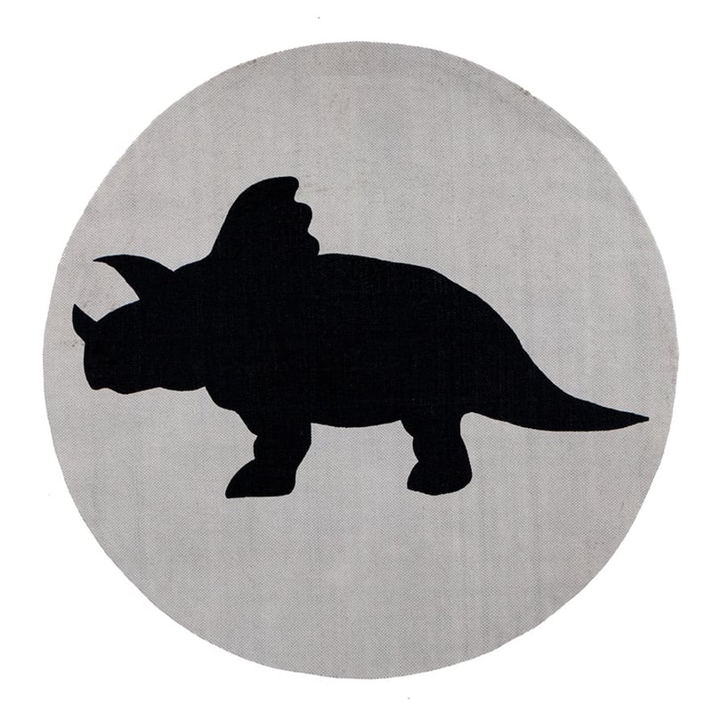 Decorative Printed Round Floor Rug Dino