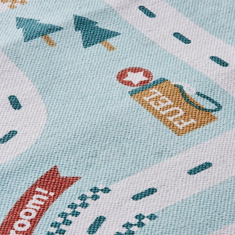 Designer Printed Speedway Track Rug  