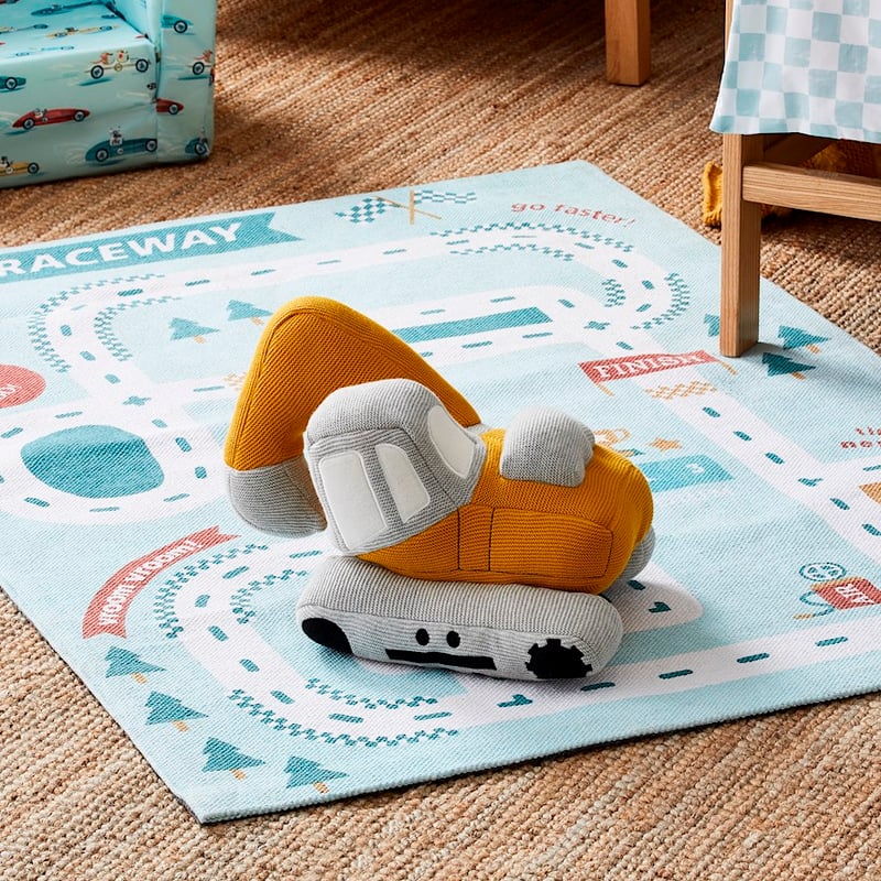 Designer Printed Speedway Track Rug  