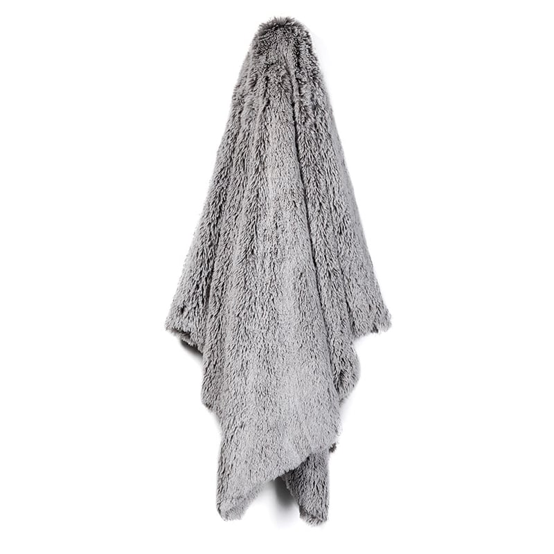 Kingston Faux Fur Range Grey Throw