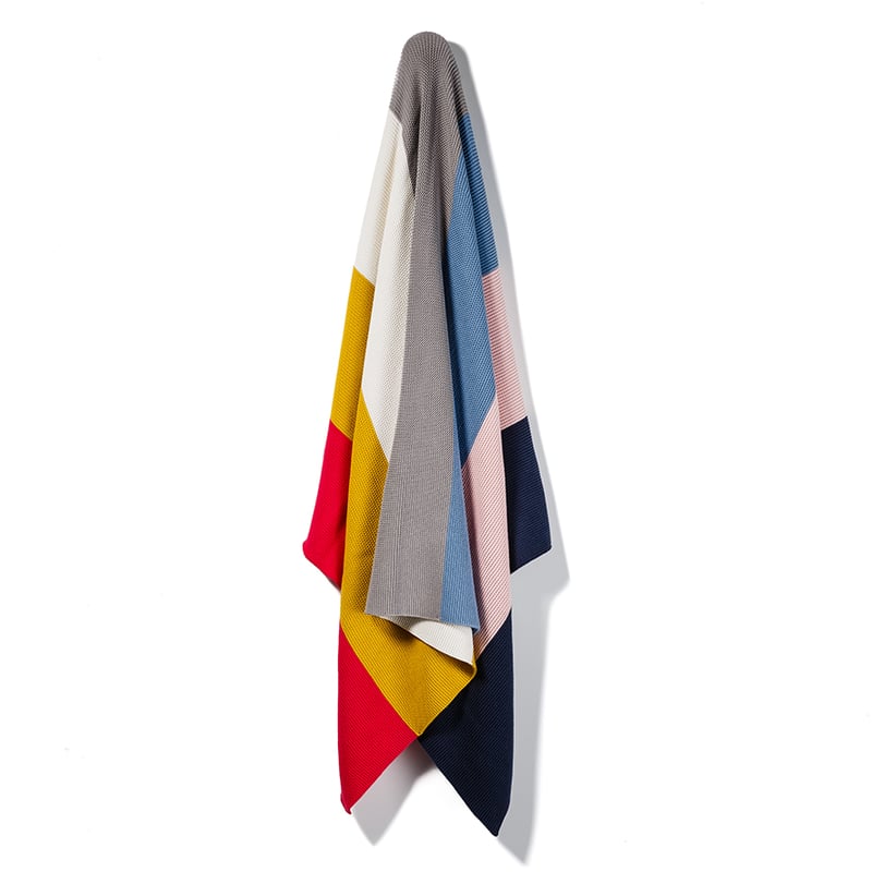 Cotton Knitted Throw Rainbow 