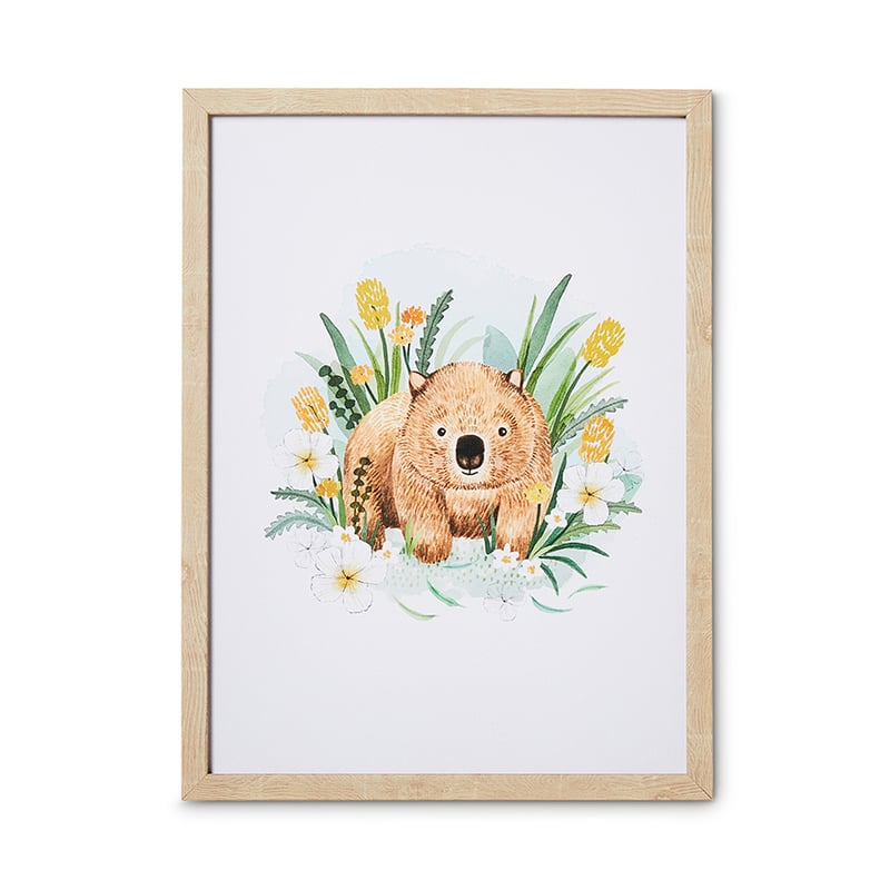 Baby Wombat Nursery Wall Art