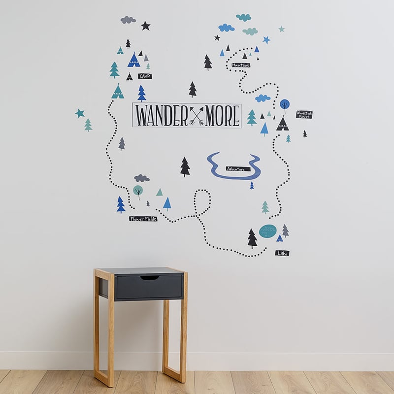 Wander More Removable Wall Stickers