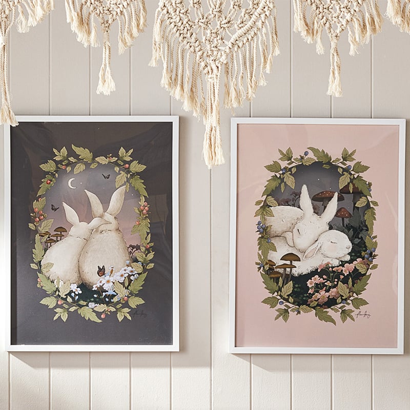 Fleur Harris Bunny Wish Wall Art