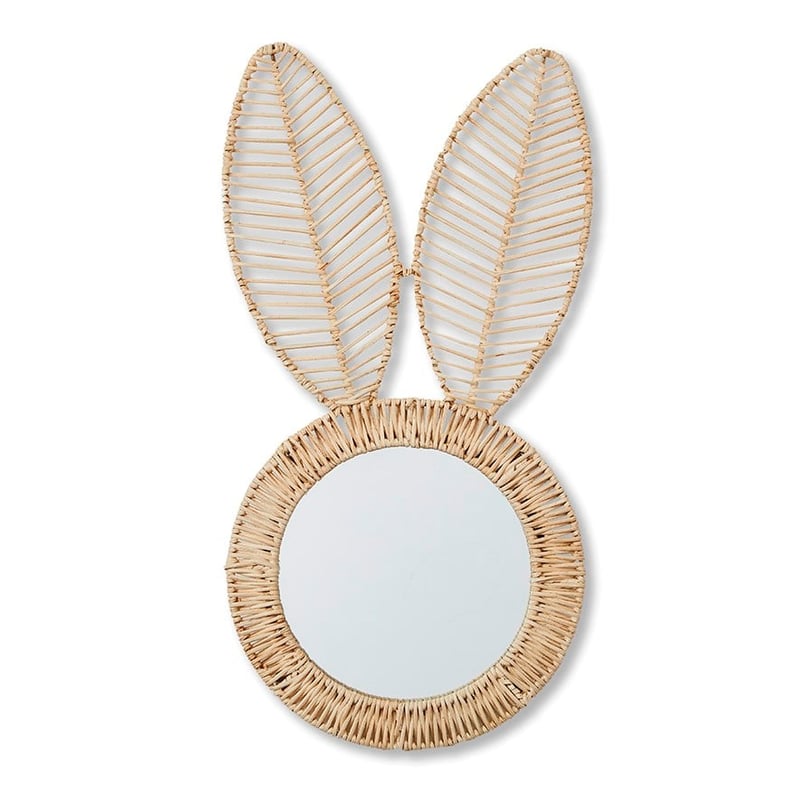 Rattan Natural Bunny Mirror