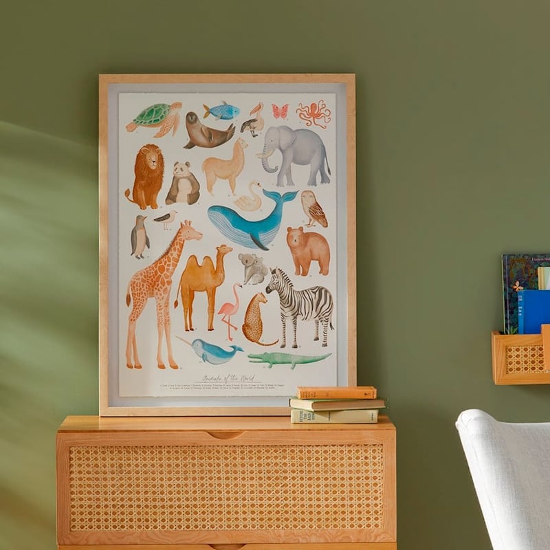 Animals of the World Wall Art