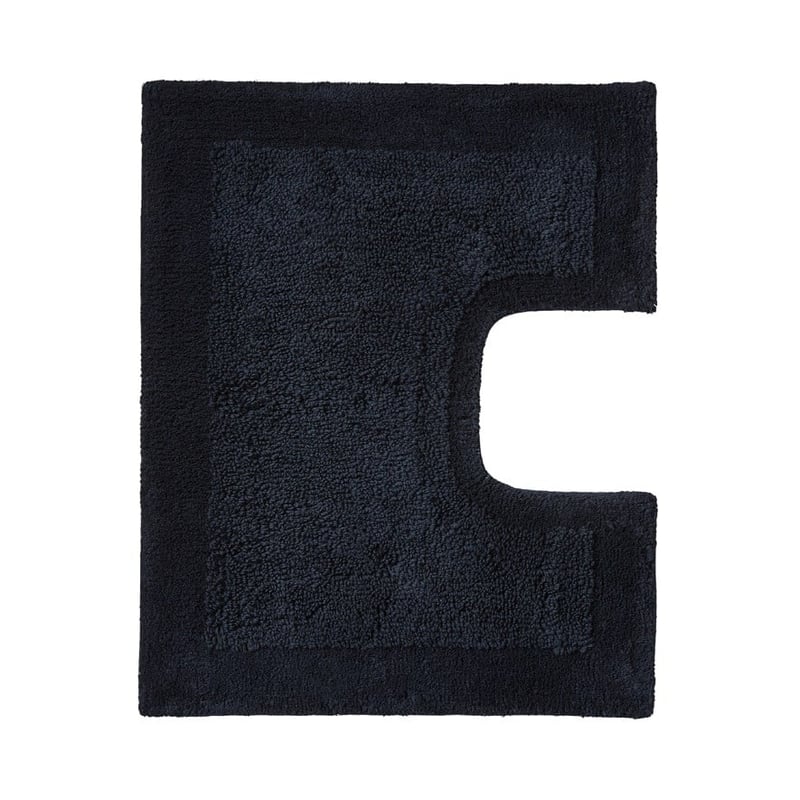 Nicola Navy Combed Cotton Bath Mats