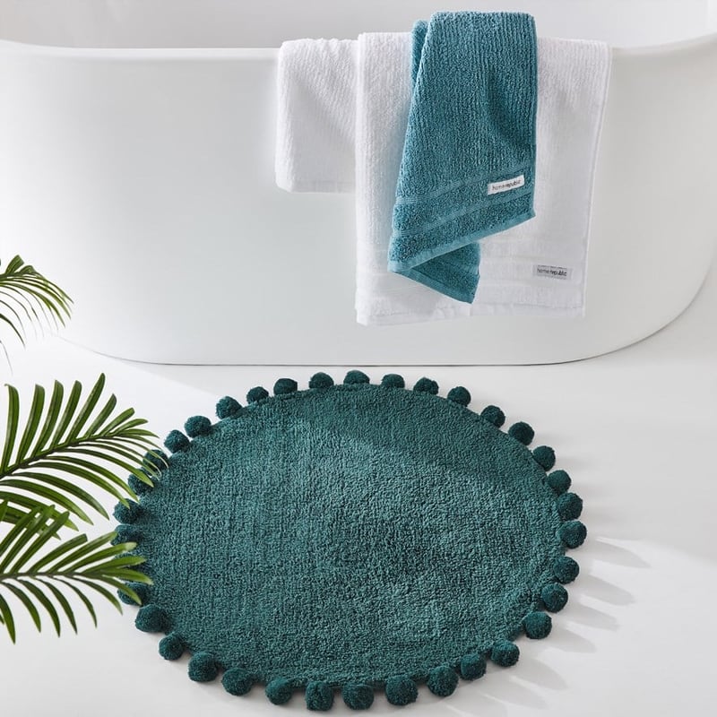 Livia Forest Pom-Pom Circle Bath Mat