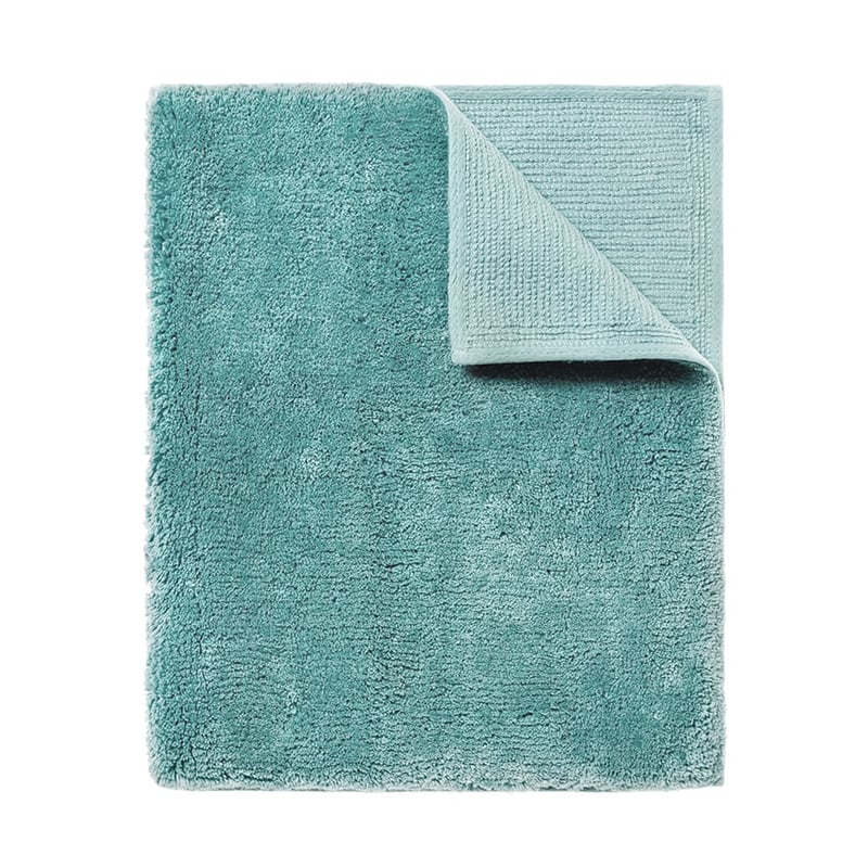 Cotton Bamboo Bath Mat Sea Green