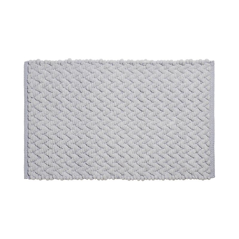 Ziggy Soft Silver Bath Mat
