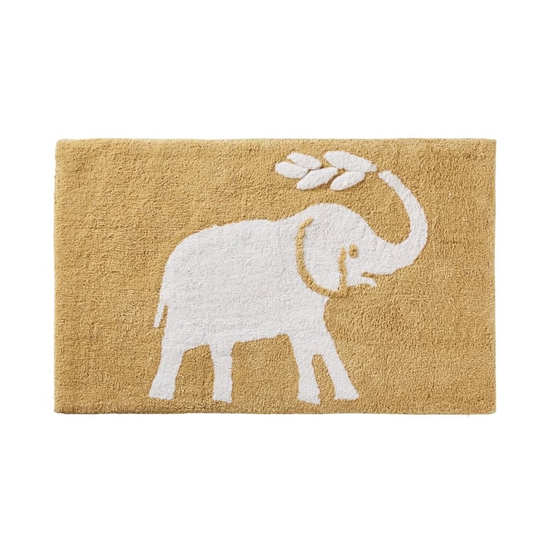 Elephant Mustard Bath Mat