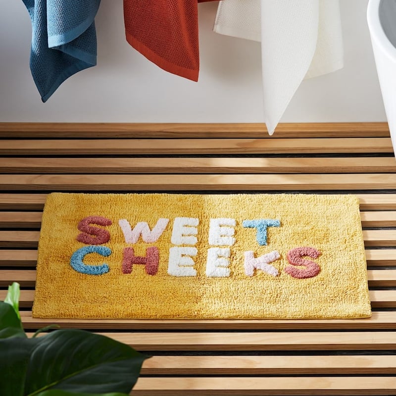 Sweet Cheeks Mustard & Multi Bath Mat