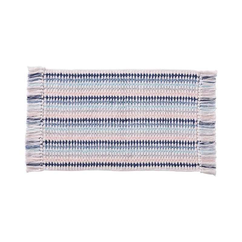 European Kadikoy Blue Multi Bath Mat