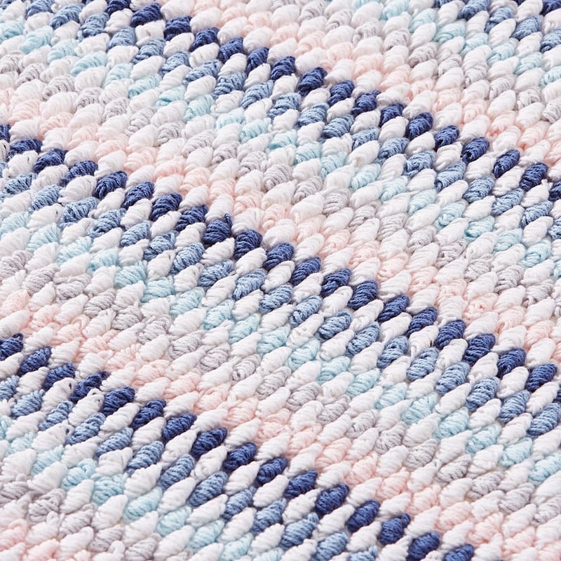 European Kadikoy Blue Multi Bath Mat