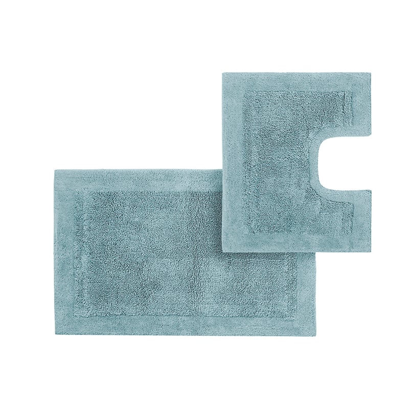Nicola Combed Cotton Bath Mats Ocean