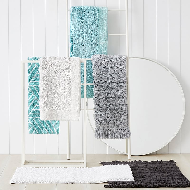 Nicola Combed Cotton Bath Mats Ocean