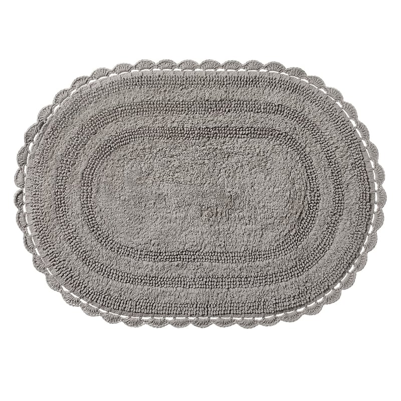 Fleur Bath Mat Silver