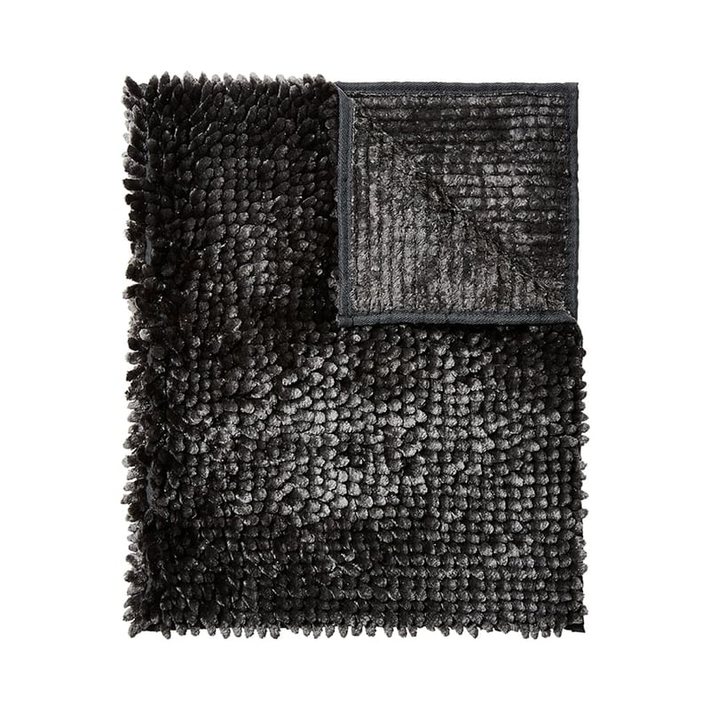 Microplush Luxe Bobble Bath Mat in Coal