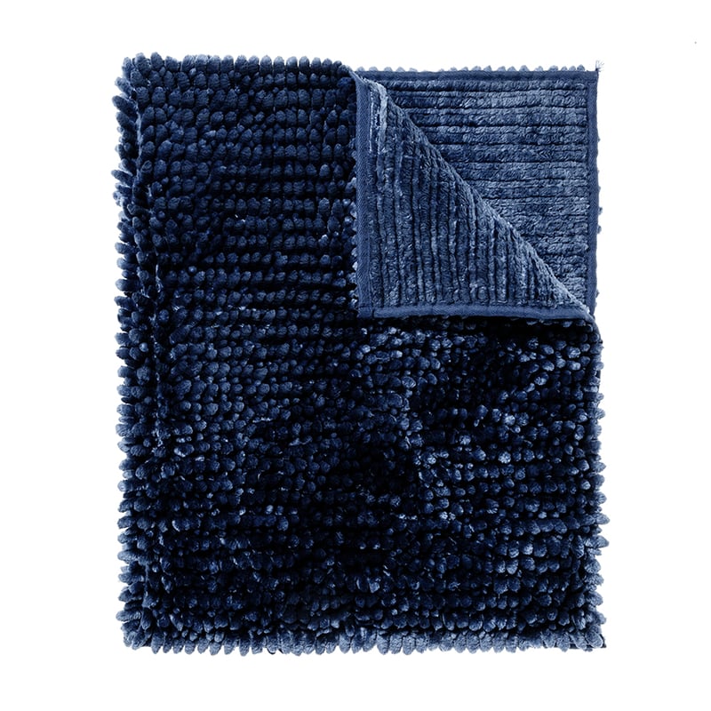Microplush Luxe Bobble Bath Mat in Navy