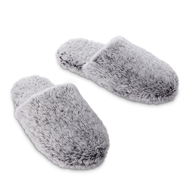 Grey Snow Moritz Fur Slipper