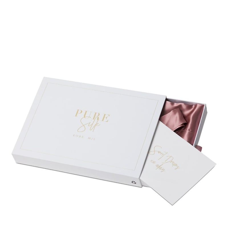 Pure Silk French Rose Bathrobe