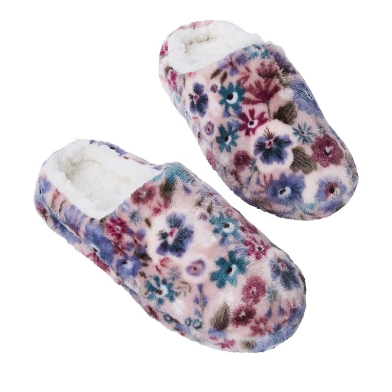 Printed Ultra Soft Lavender Viola Orchid Slippers