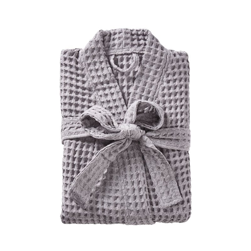 European Turkish Cotton Grey Marle Waffle Robe