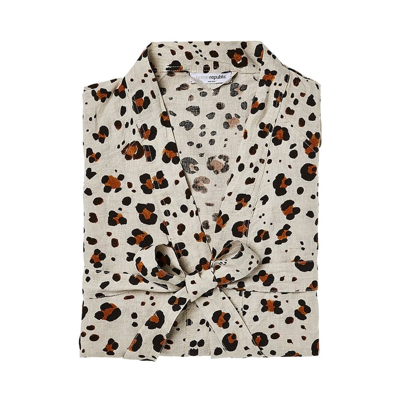 Vintage Washed Linen Akiki Bath Robe 