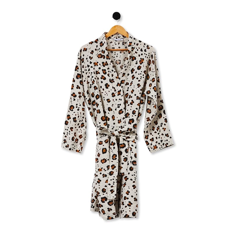 Vintage Washed Linen Akiki Bath Robe 