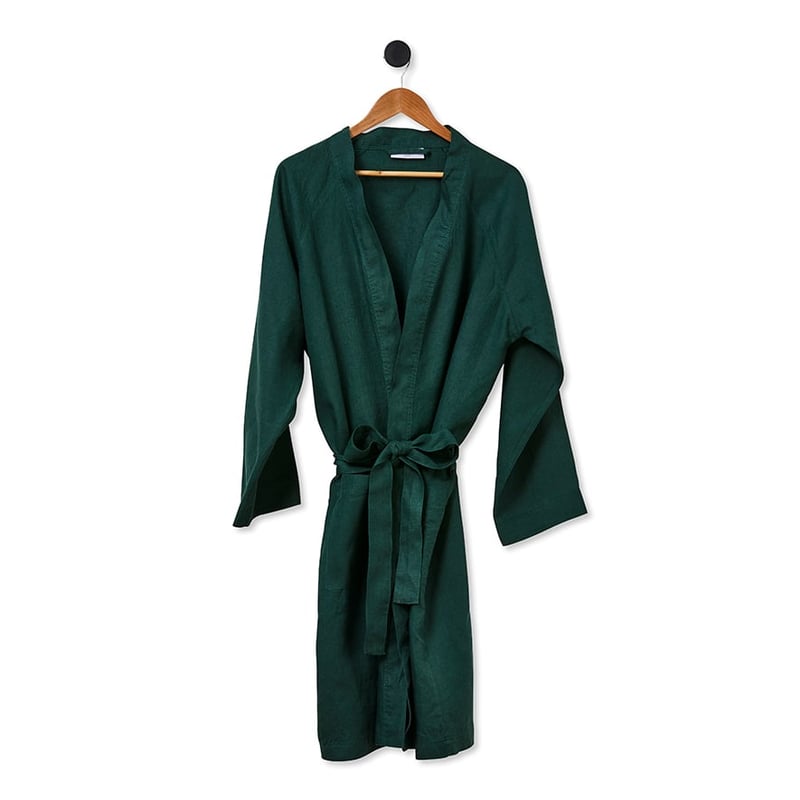 Vintage Washed Linen Ivy Bathrobe