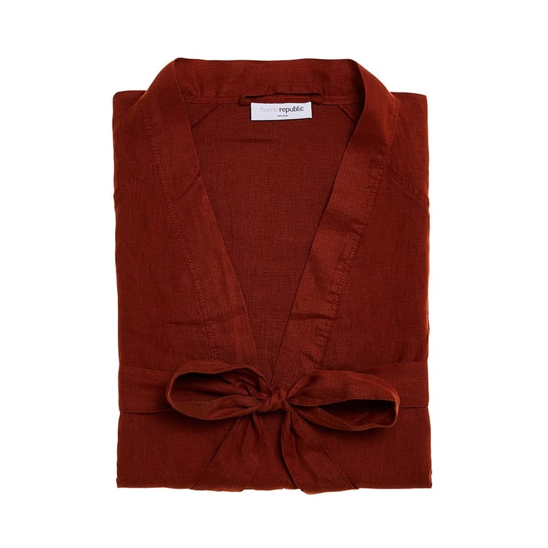 Vintage Washed Linen Sahara Bathrobe