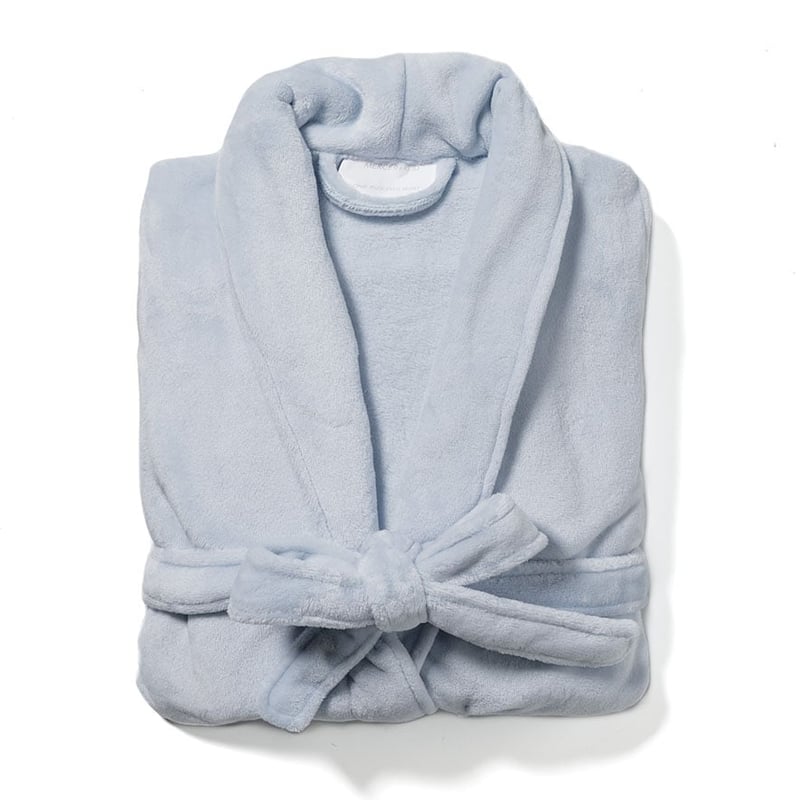 Ultra Soft Bathrobe Pale Blue 