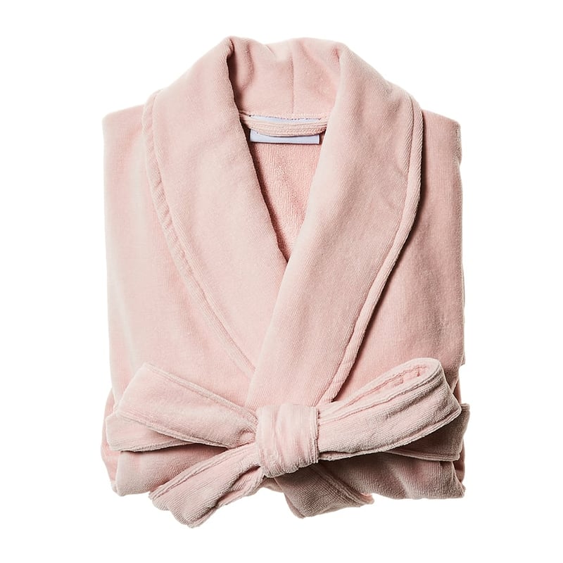 Luxe Cotton Terry Bathrobe Blush Pink