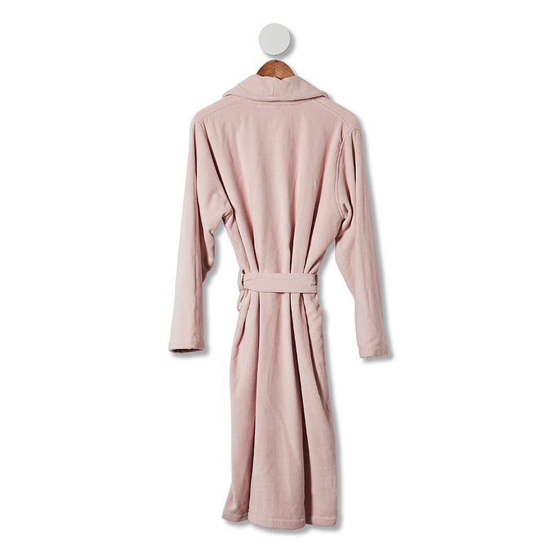 Luxe Cotton Terry Bathrobe Blush Pink