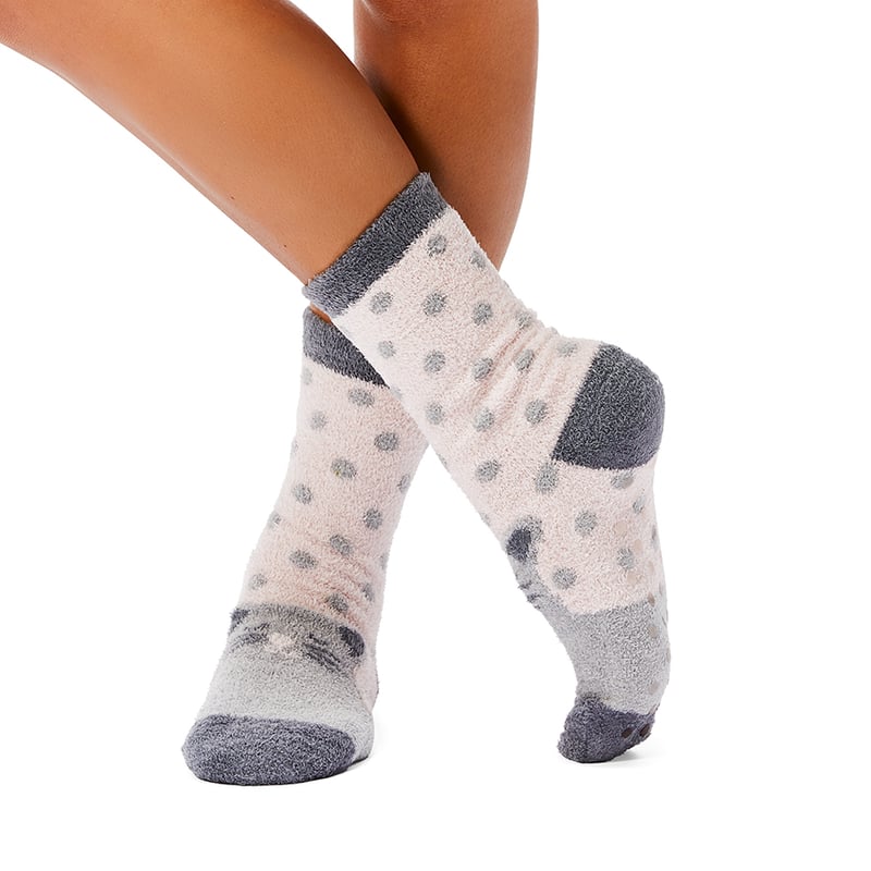 Pink Kitty Bed Socks 