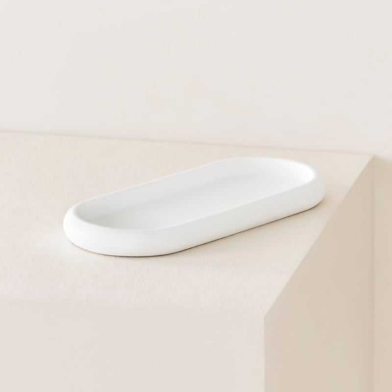 Clayton White Bathroom Accessories