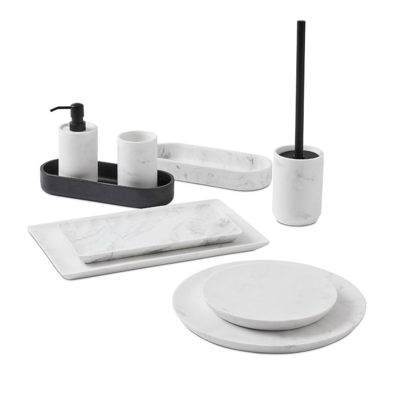 Helsinki White Large Round Tray