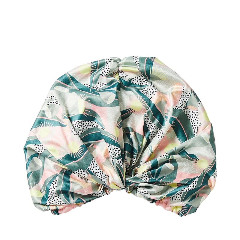 Printed Native Flora Greens Shower Cap