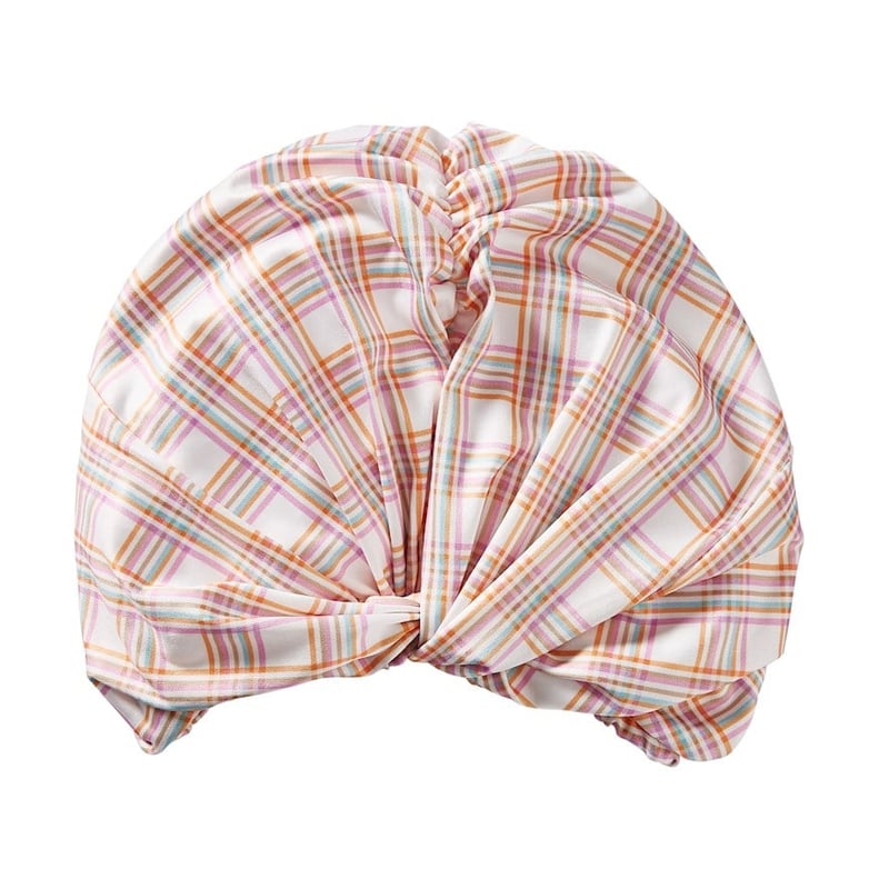 Printed Pastel Check Shower Cap
