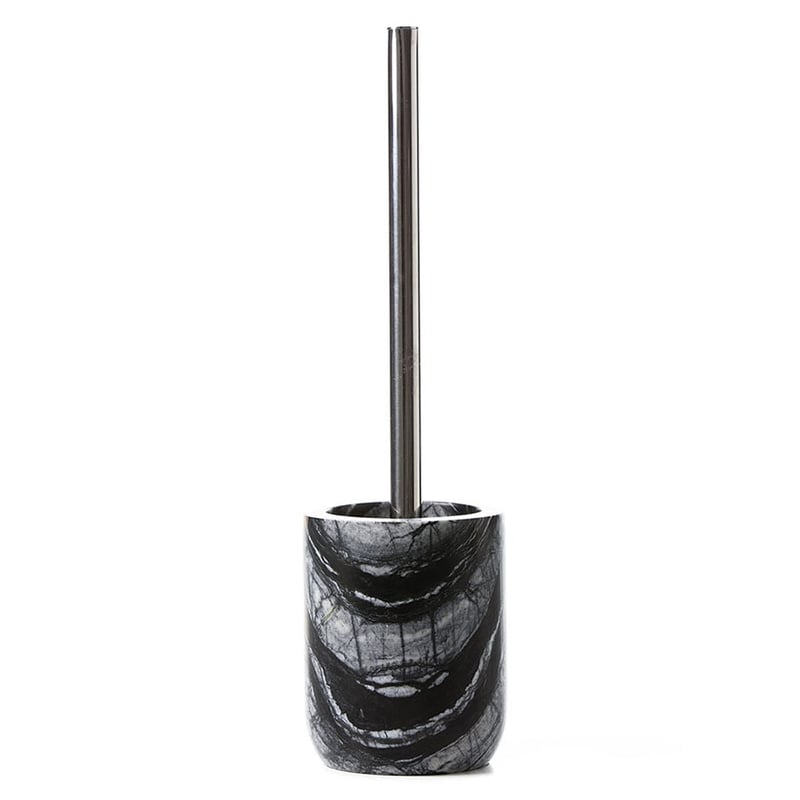 Round Black Marble Separates Bathroom Accessories