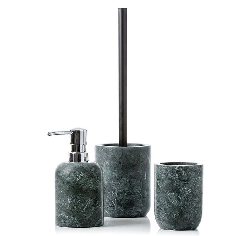 Round Marble Bathroom Accessories Green